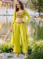 Chinnon Neon Party Wear Embroidery Work Readymade Indo Western